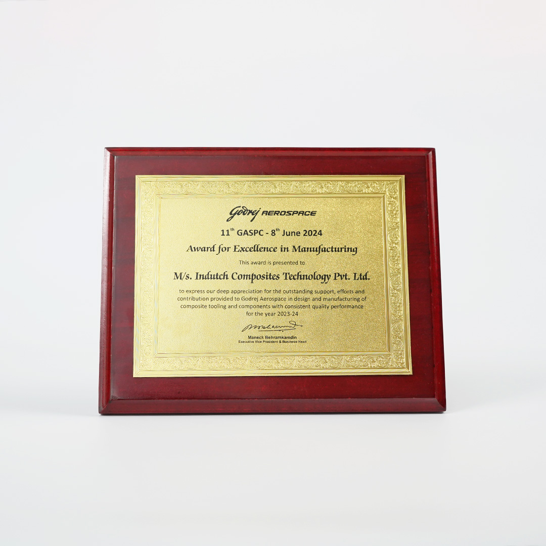 Award of excellence in Manufacturing