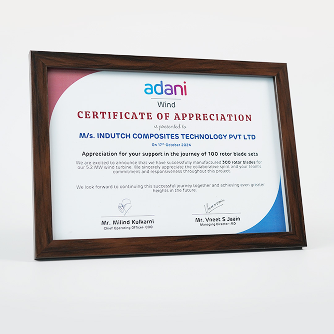 Certificate of Appreciation